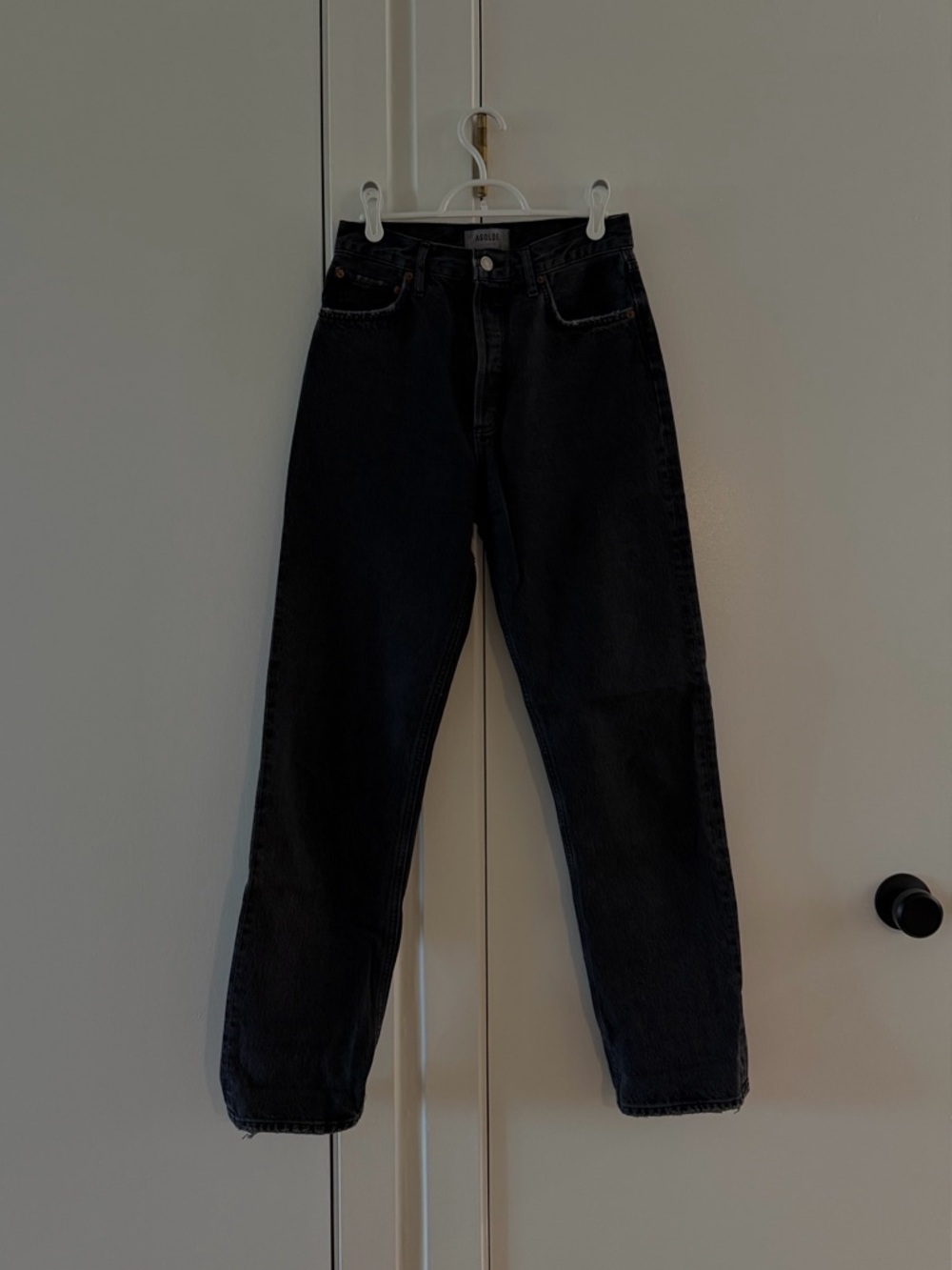 AGOLDE 90s Pinch Waist Jeans in Washed Black
